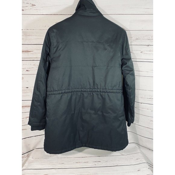 Levis Mens Puffy Long Car Coat Black Full Zip Mens Size XL Jacket Warm Pockets - Picture 10 of 12